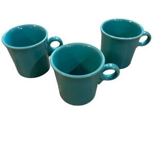 Fiesta Vintage Dinnerware Set of 3 Coffee Mugs Great Used Condition